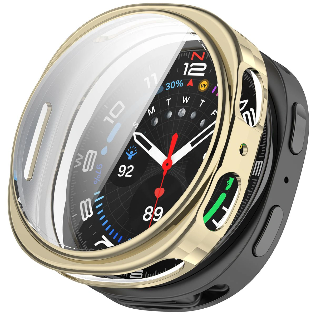 Plecki ze szkłem Bizon Case Watch Felipe dla Galaxy Watch 8 44 mm